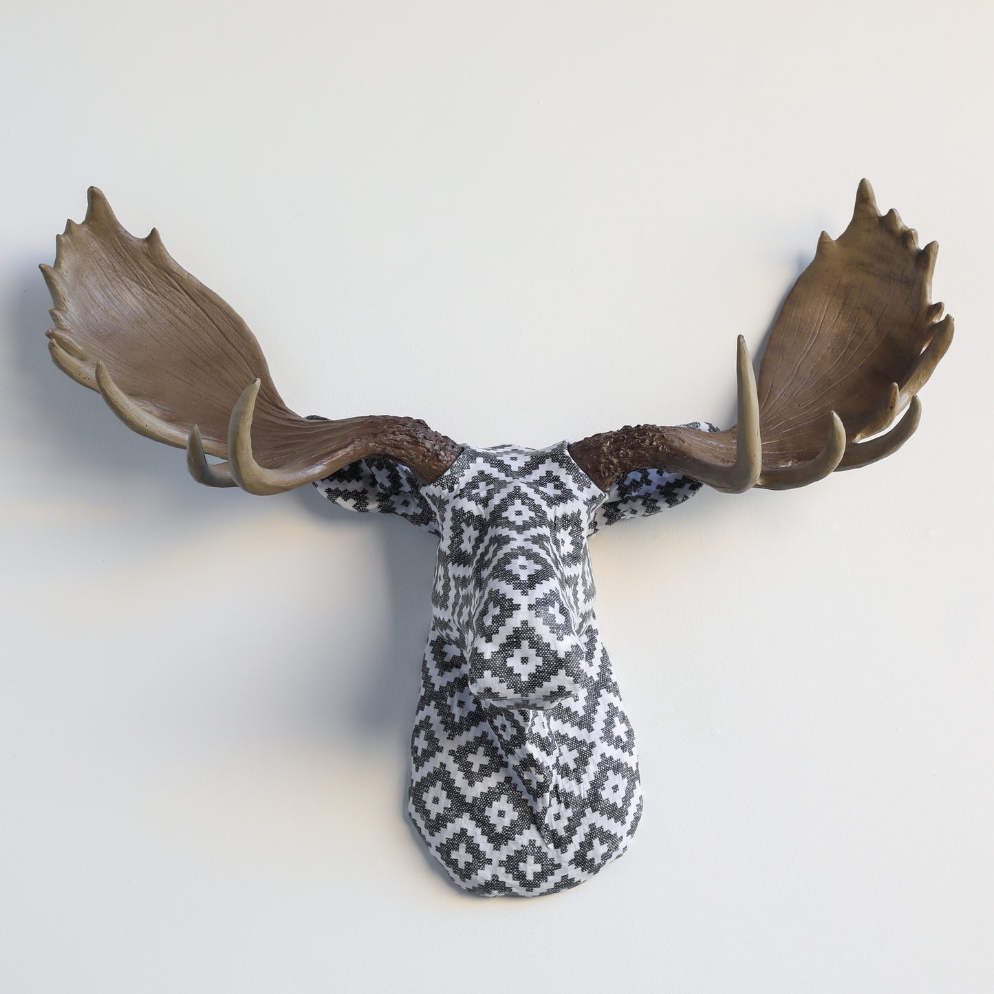 Custom Fabric-Wrapped Moose Sculpture