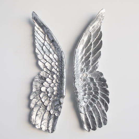 Faux XL Angel Wings // Silver