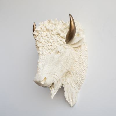 Faux Bison Sculpture