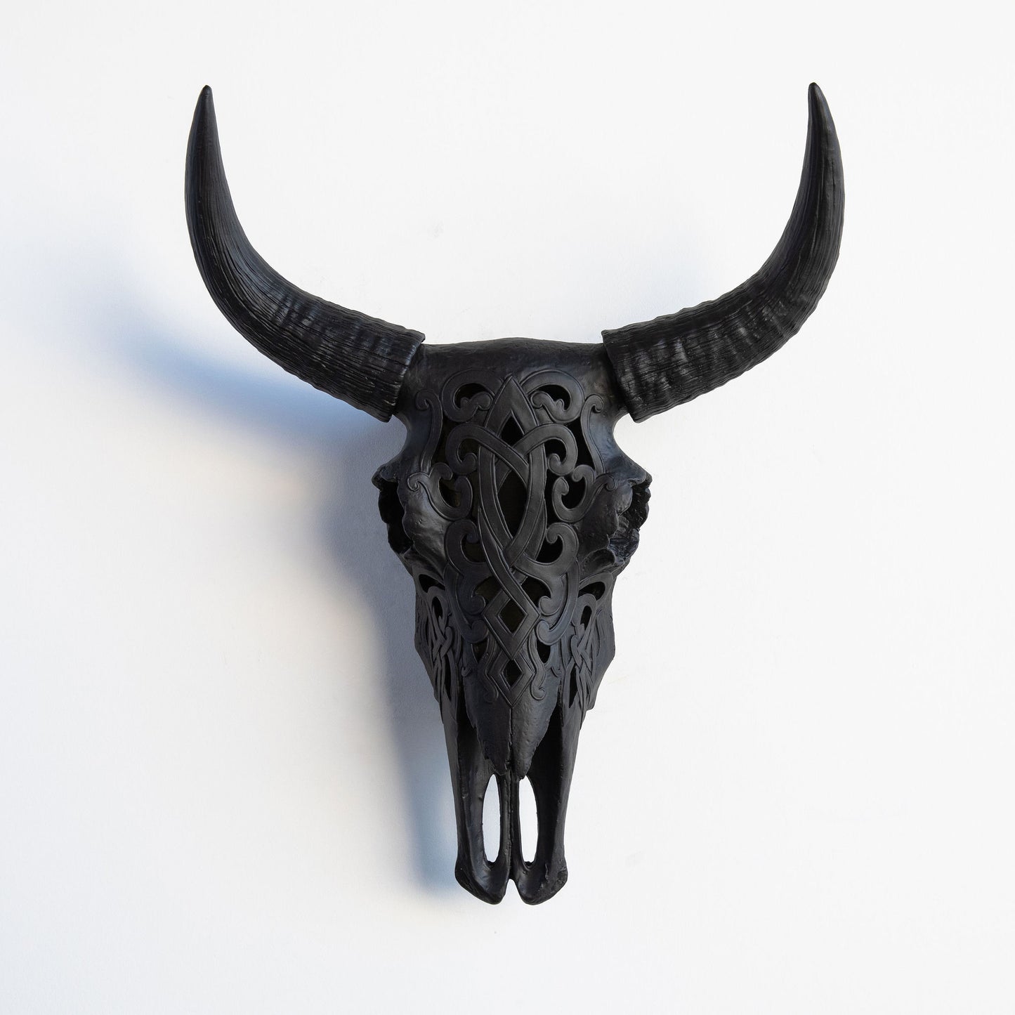 Faux Carved Cow Skull