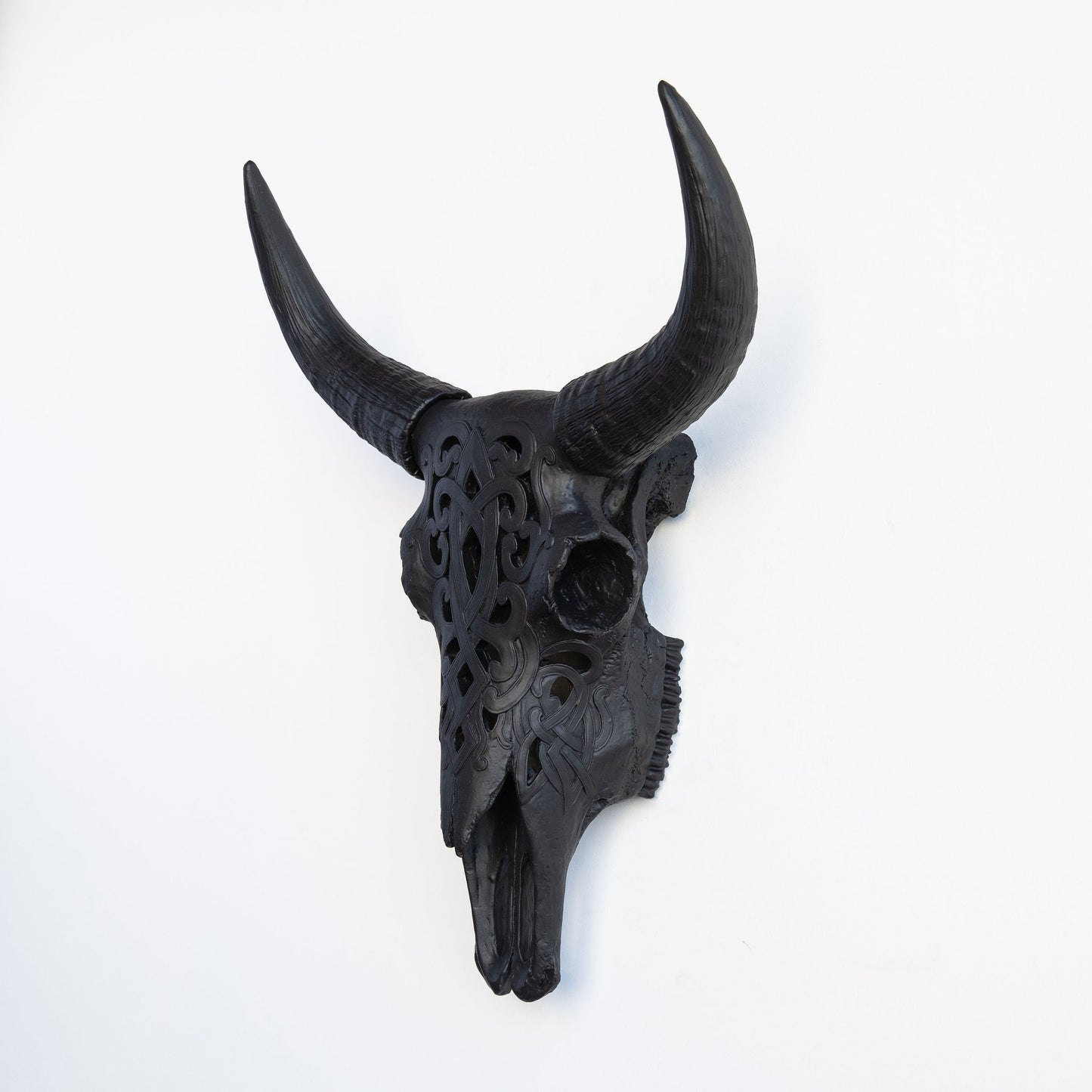 Faux Carved Cow Skull