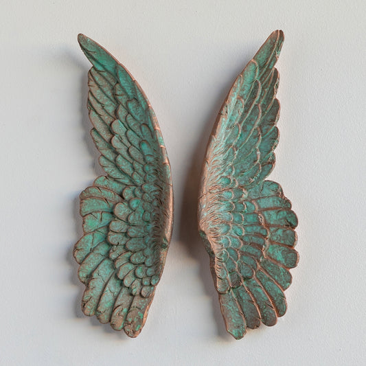 Mini Angel Wings // Copper Patina