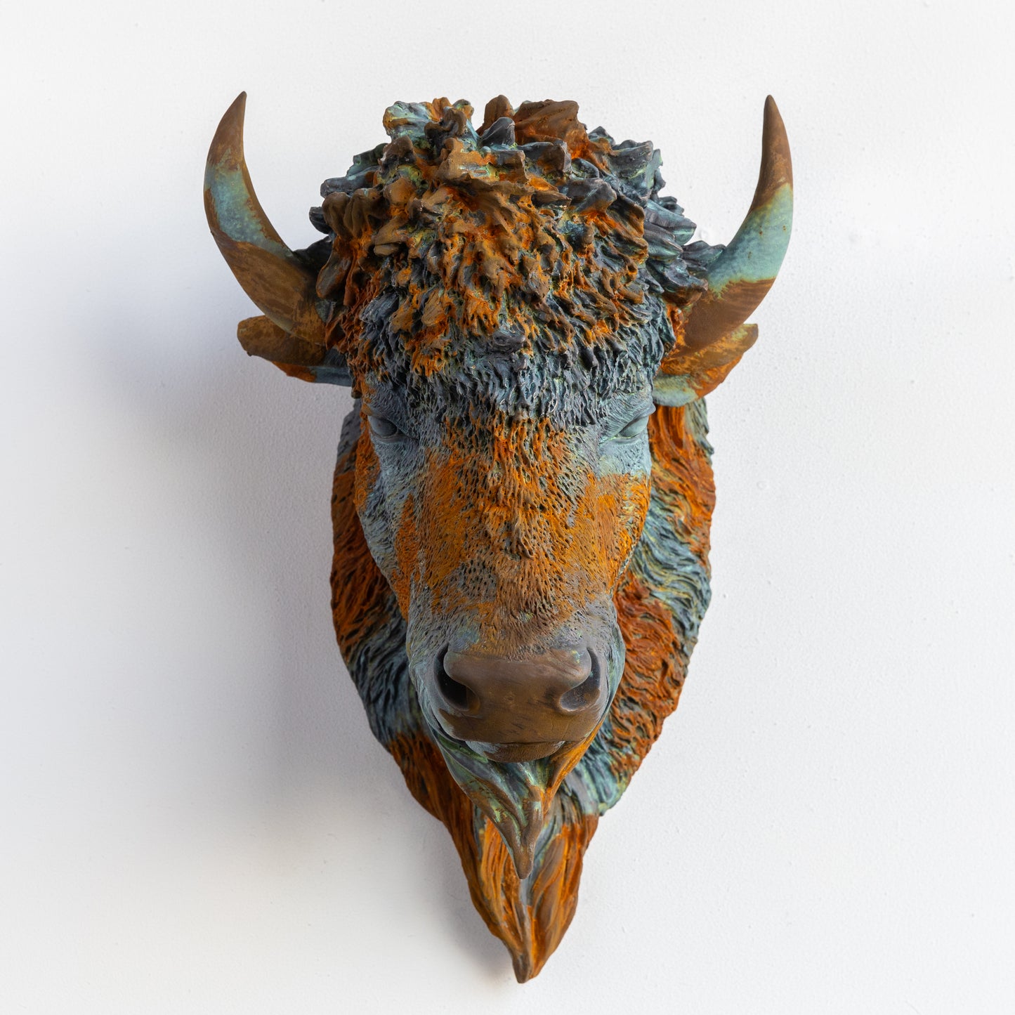 Faux Bison Sculpture
