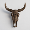 Faux Carved Cow Skull