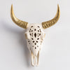 Faux Carved Cow Skull