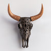 Faux Carved Cow Skull