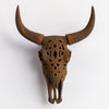 Faux Carved Cow Skull