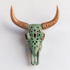 Faux Carved Cow Skull