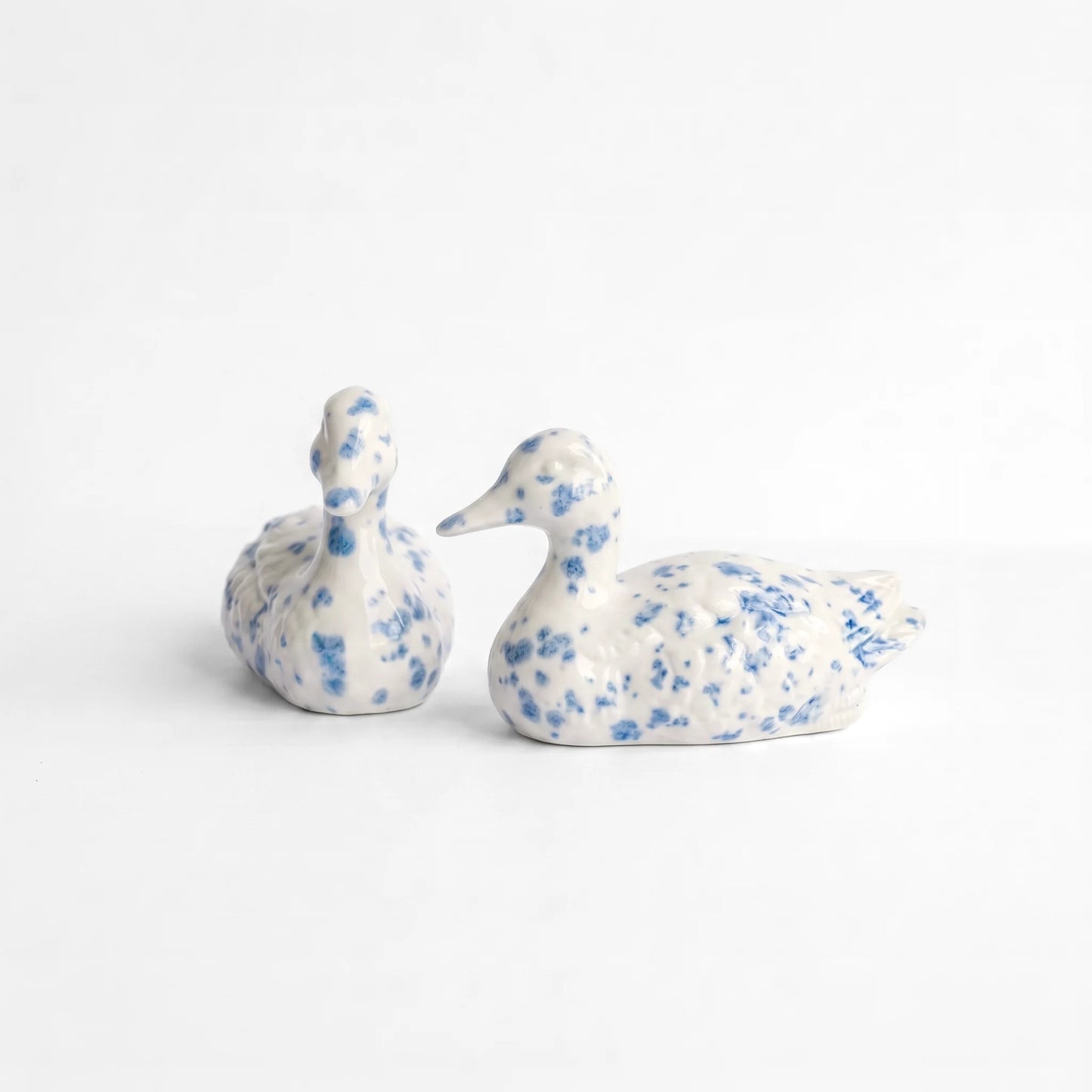 Hand-Glazed Ceramic Duck Set