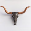 Faux Carved Texas Longhorn Skull