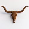 Faux Carved Texas Longhorn Skull