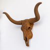 Faux Carved Texas Longhorn Skull