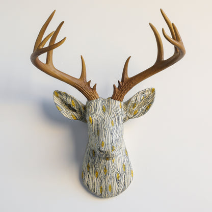 Custom Fabric Deer Head - Choose your Own Fabric and Antler Color