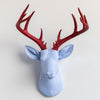 Fabric-Wrapped Deer Head - Plaid and Tartan Patterns
