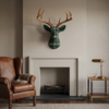 Fabric-Wrapped Deer Head - Plaid and Tartan Patterns