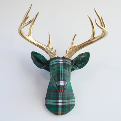 Custom Fabric Deer Head - Choose your Own Fabric and Antler Color