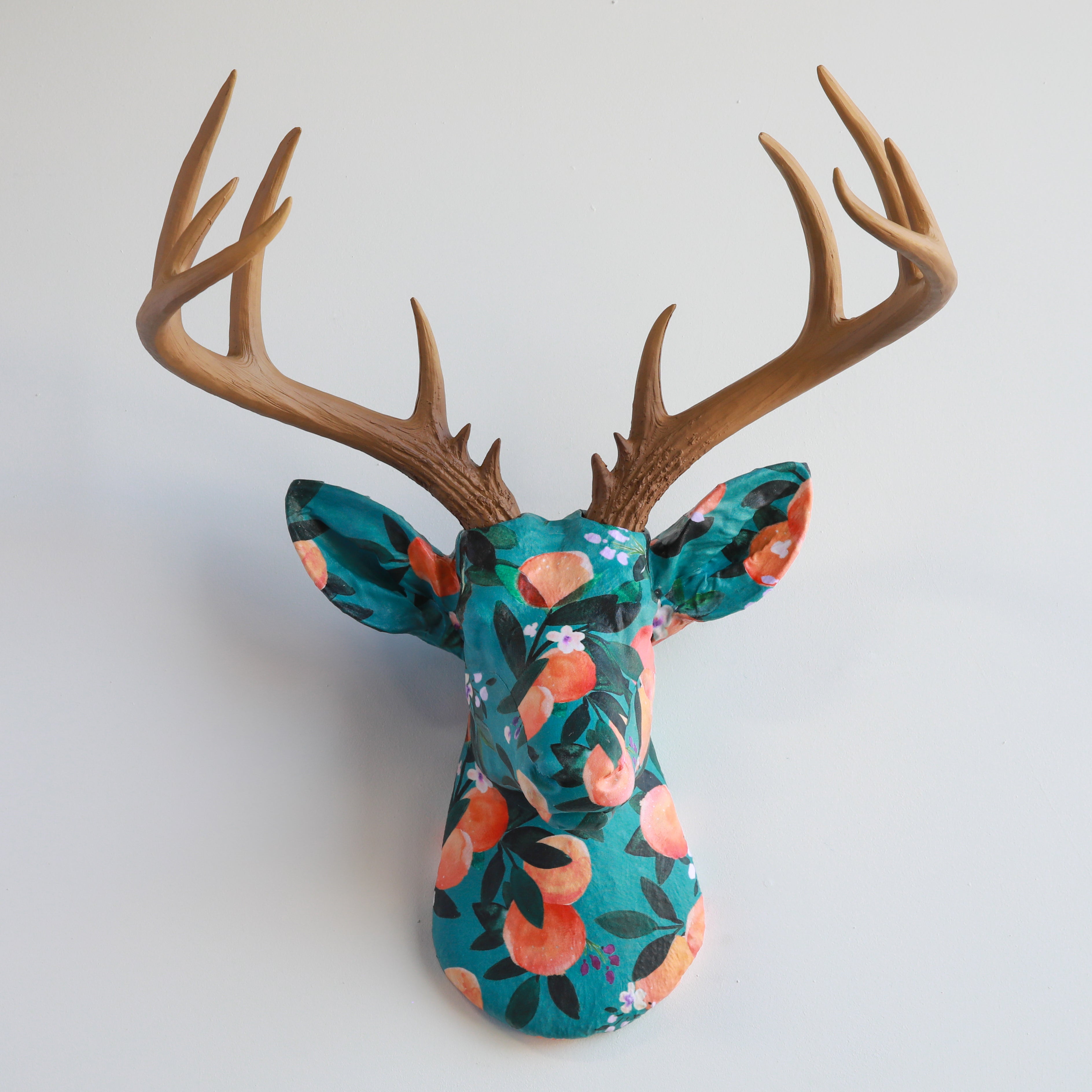 Deer Head Fabric Taxidermy | Custom Fabric Deer Head Art – Near