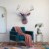 Fabric-Wrapped Deer Head - Modern and Novelty Patterns