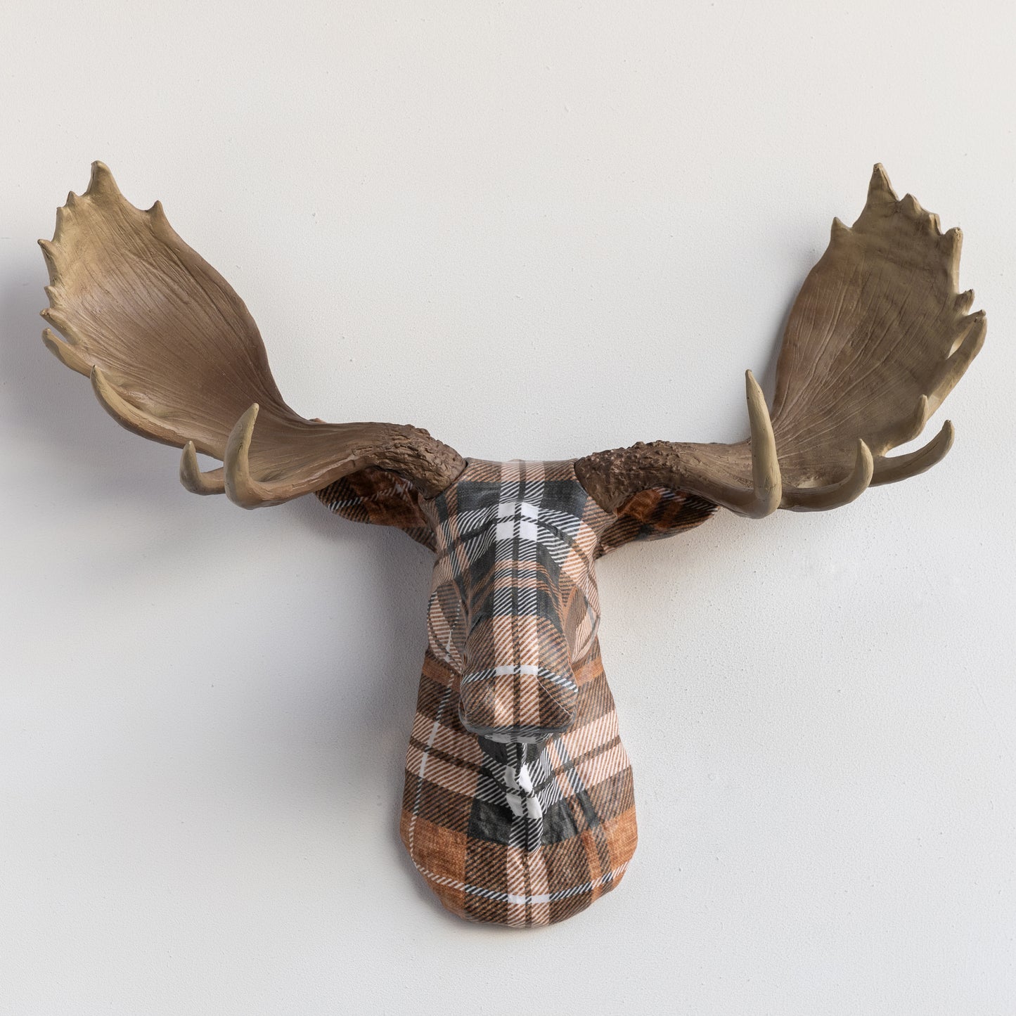 Fabric-Wrapped Moose Sculpture