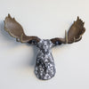 Fabric-Wrapped Moose Sculpture
