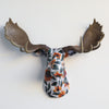 Custom Fabric-Wrapped Moose Sculpture