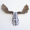 Custom Fabric-Wrapped Moose Sculpture