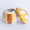 Mini Ceramic Mushroom Jar