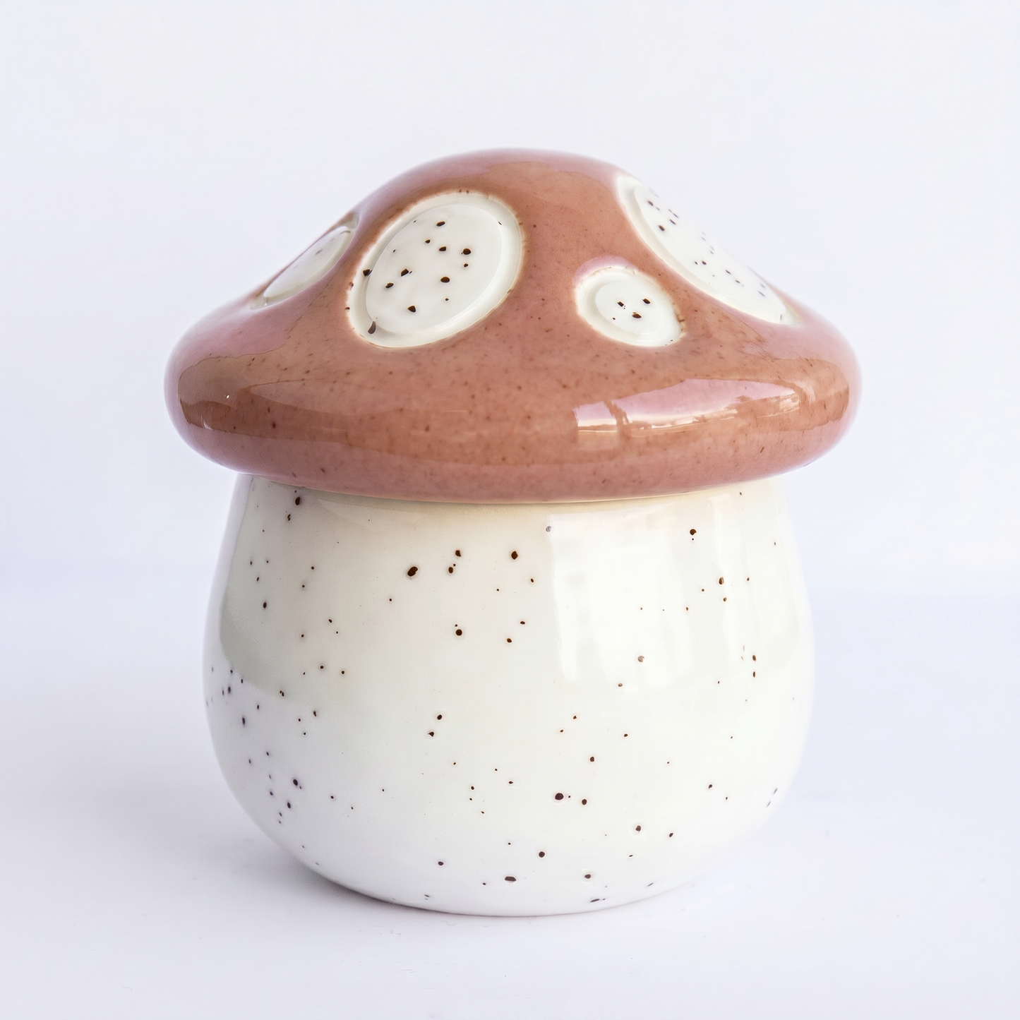 Mini Ceramic Mushroom Jar