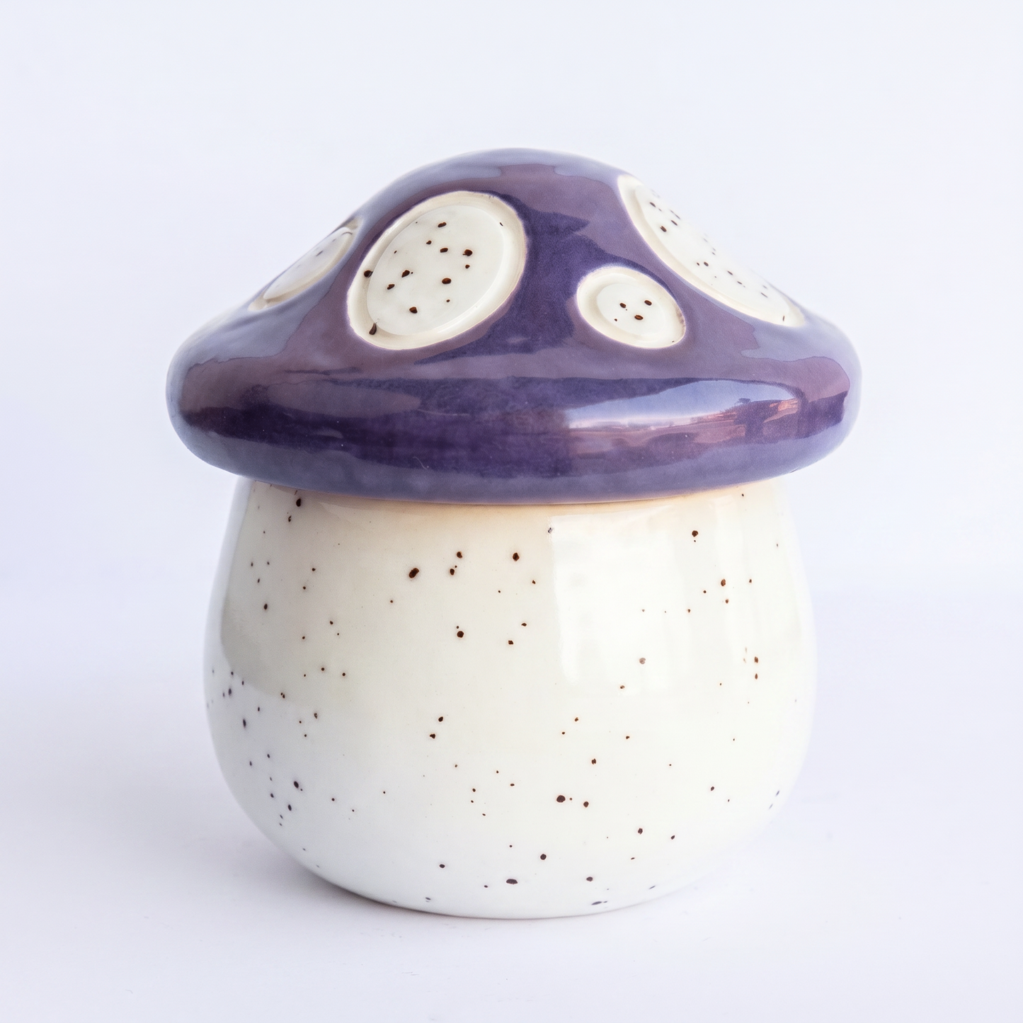 Mini Ceramic Mushroom Jar