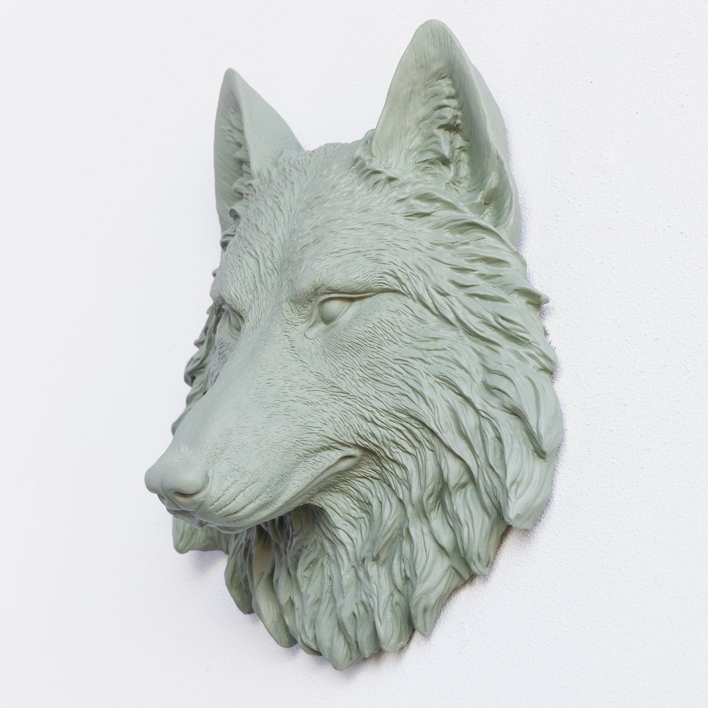 Faux Mini Wolf Head