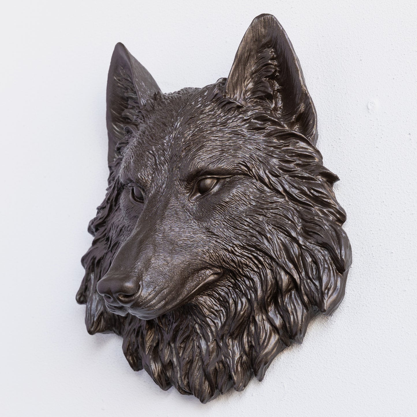 Faux Mini Wolf Head