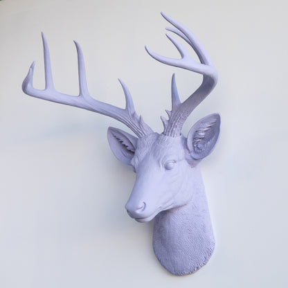 Faux Stag Deer Head Wall Mount // Lavender