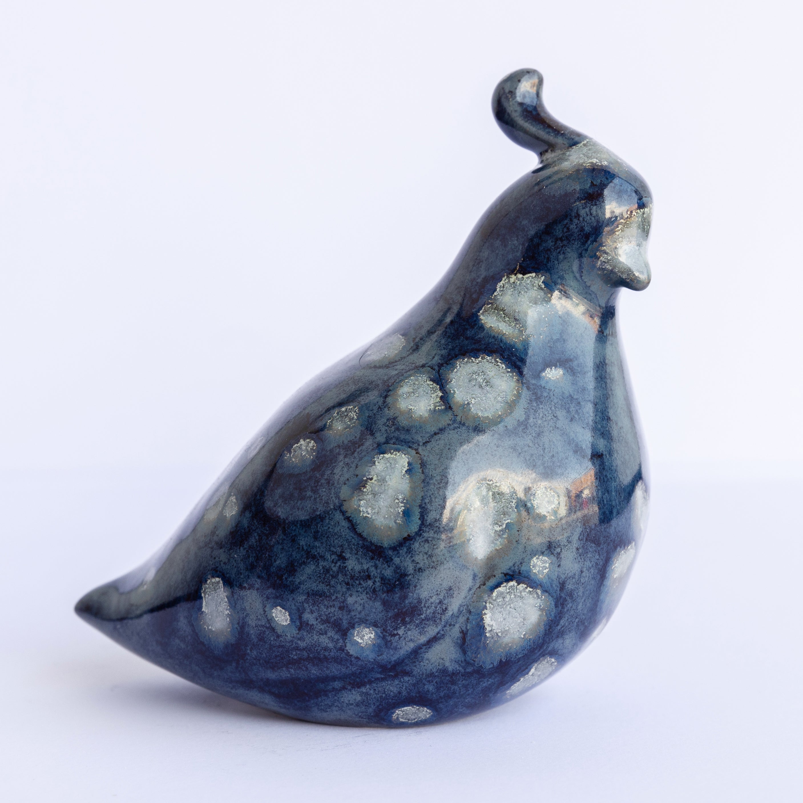 Hand-Glazed Quail Figurine | Near and Deer