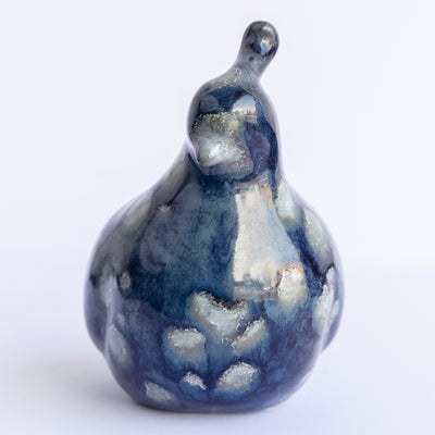 Hand-Glazed Quail Figurine