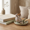 Hand-Glazed Quail Figurine