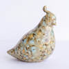 Hand-Glazed Quail Figurine