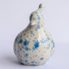Hand-Glazed Quail Figurine