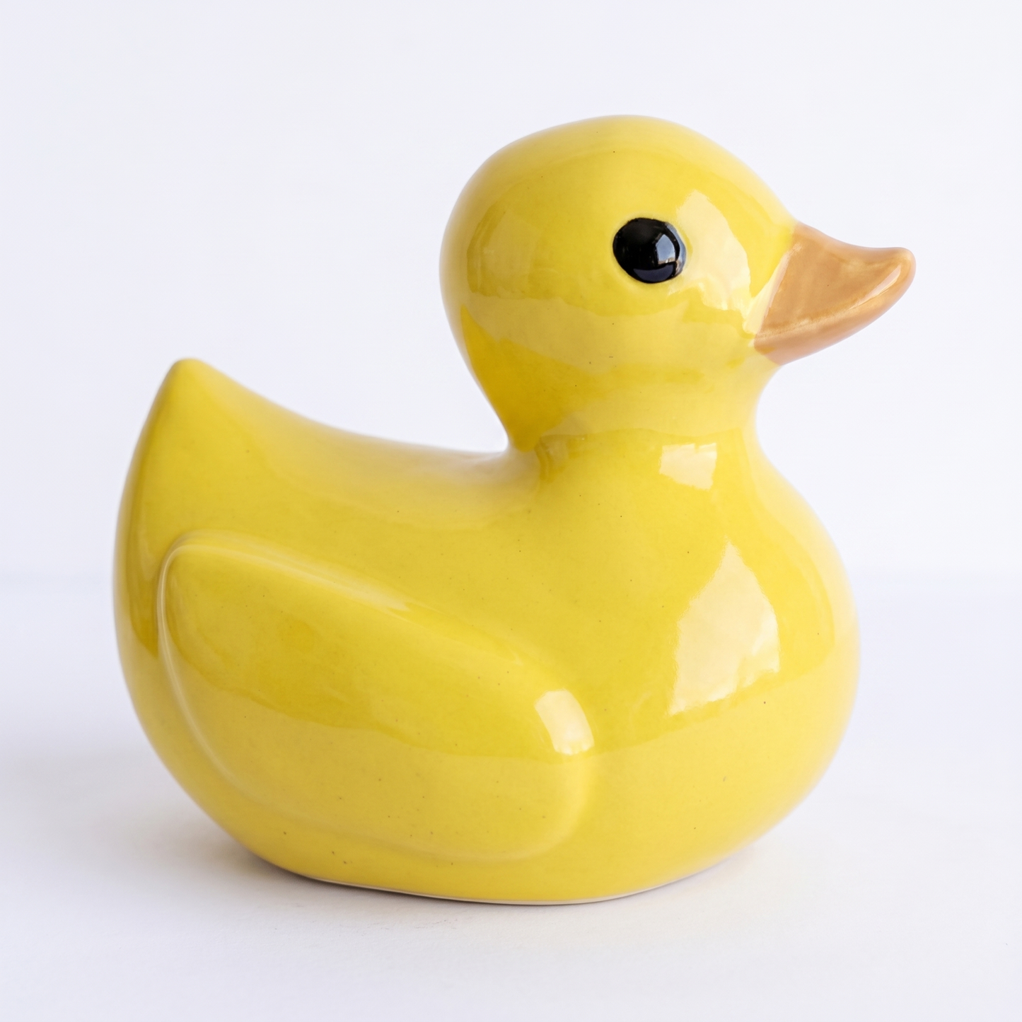 Handmade Ceramic Rubber Duck Figurine