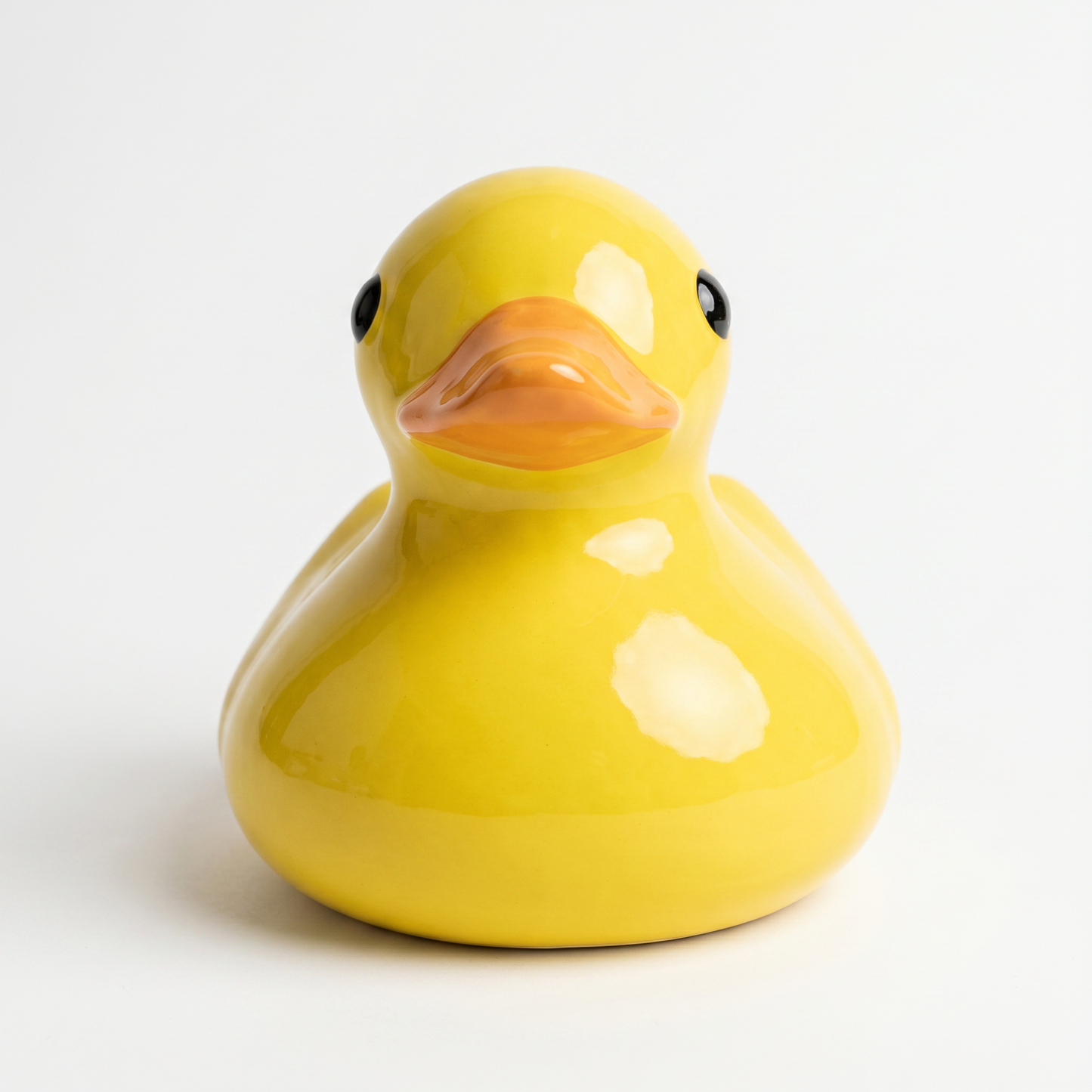 Handmade Ceramic Rubber Duck Figurine