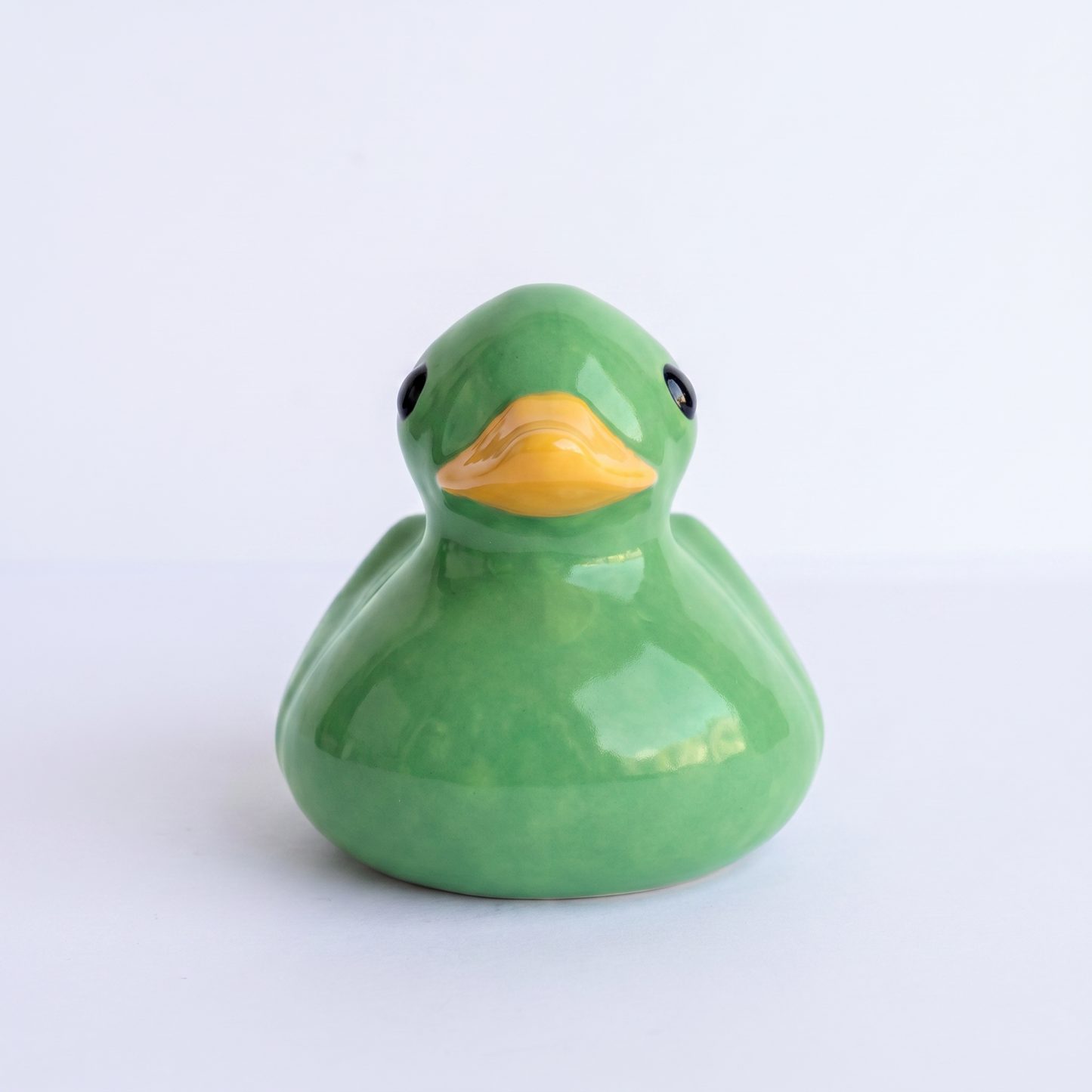 Handmade Ceramic Rubber Duck Figurine