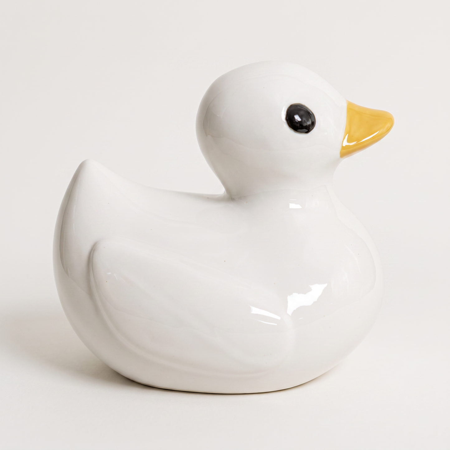 Handmade Ceramic Rubber Duck Figurine