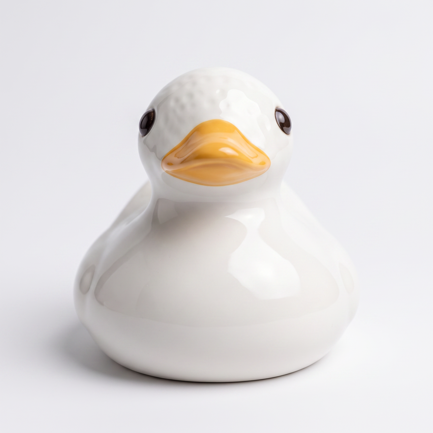 Handmade Ceramic Rubber Duck Figurine