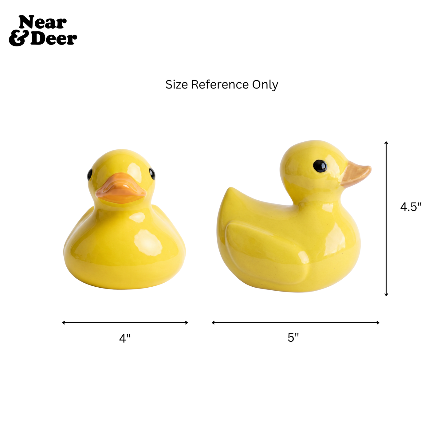 Handmade Ceramic Rubber Duck Figurine