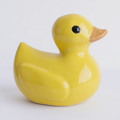 Handmade Ceramic Rubber Duck Figurine
