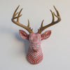Fabric-Wrapped Deer Head - Modern and Novelty Patterns