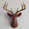Fabric-Wrapped Deer Head – Holiday Patterns