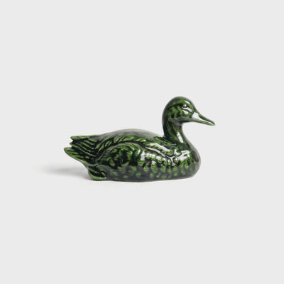 Hand-Glazed Ceramic Duck Set