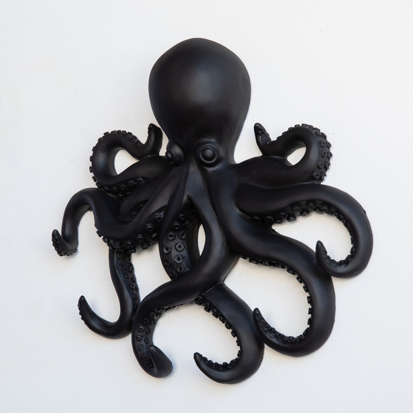 Faux Taxidermy Mini Octopus Wall Hook // Black