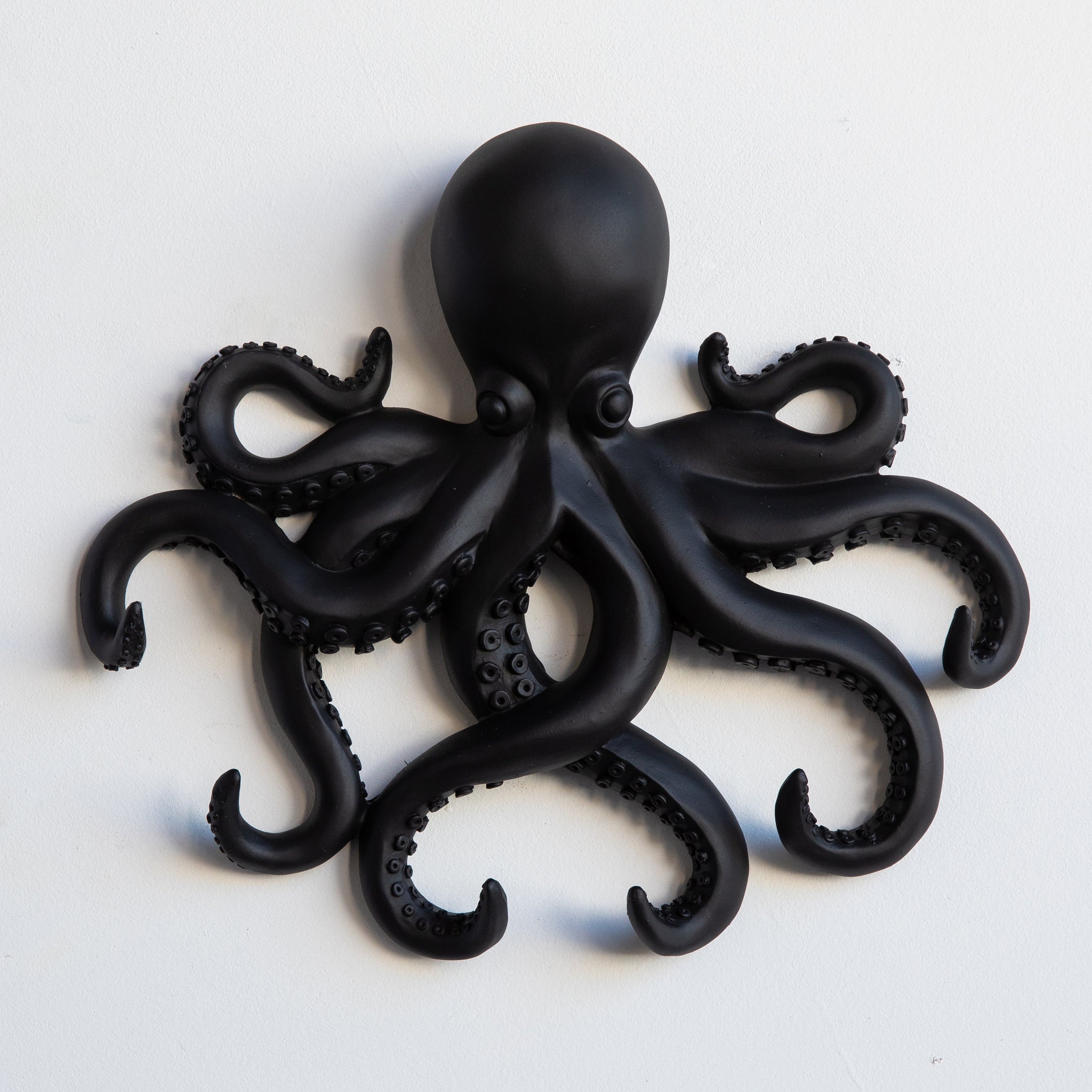 Faux Taxidermy Mini Octopus Wall Hook // Black