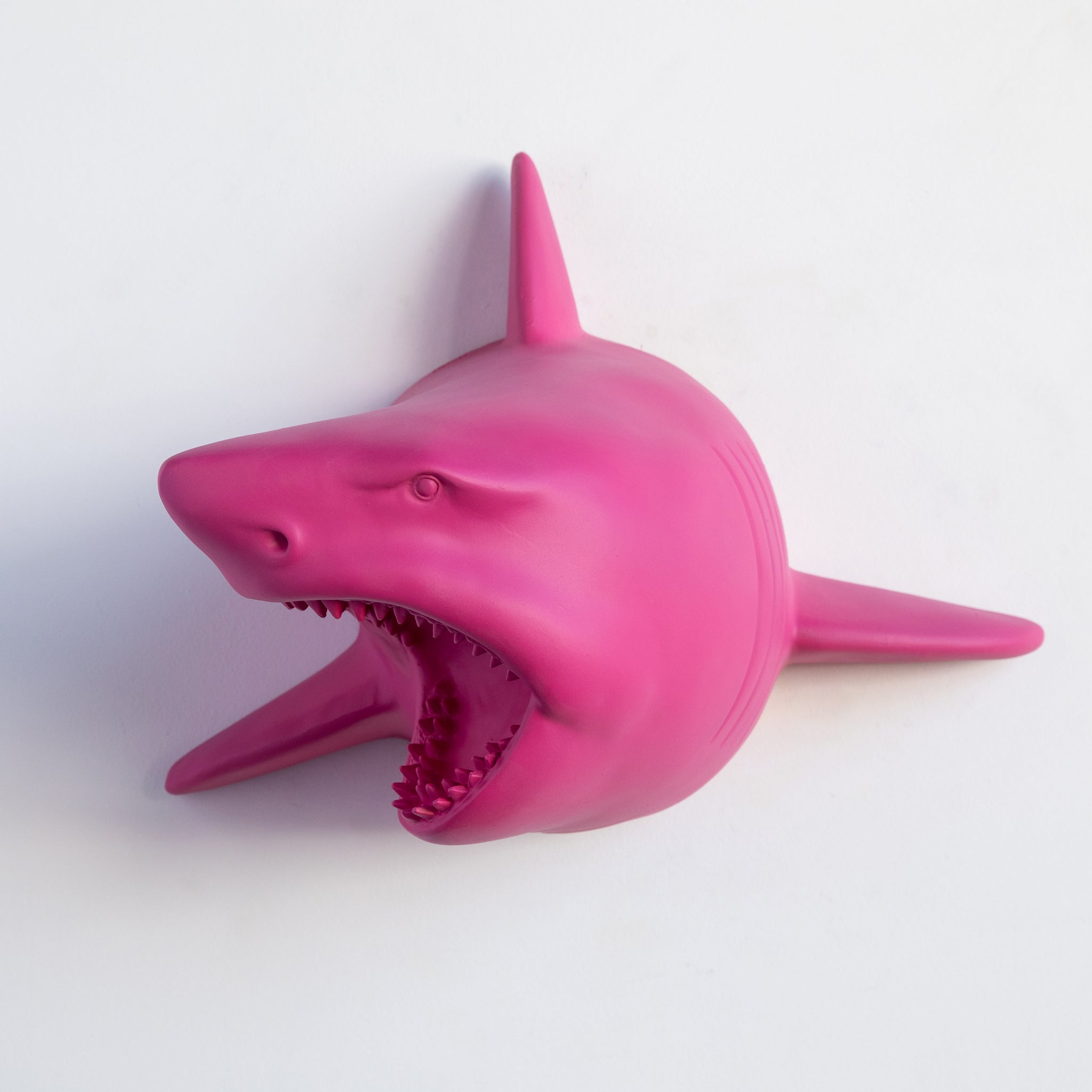 Faux Shark Head Wall Mount // Hot Pink